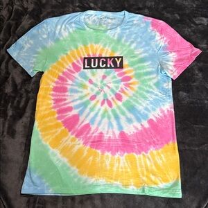 Lucky Brand Pride Lucky Ty Dye Gender Neutral Tee - S